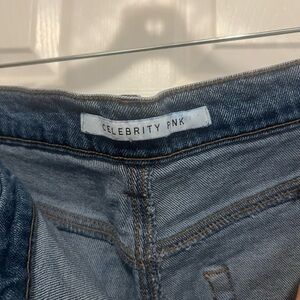 Celebrity Pink Blue Denim Jeans Classic Style